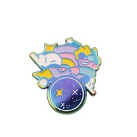 Épingles en Métal Émail Dur Personnalisées Fabricant Kunshan Krell, Badges Anime Personnalisés avec Support, Carte de Support d'Épingle en Émail Personnalisée