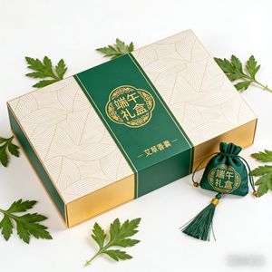 Caja de regalo de papel para el Festival del Bote del Dragón de Hongdi Packaging, caja vacía personalizada para empaquetar Zongzi y huevos de pato. - Product Image 1
