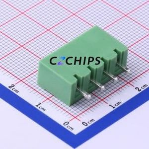 XY2500V-B-5.00-4P Plug-in Terminal Block Through hole,P=5mm Connector Board-to-Board / Socket - Closed 1x4P 5mm Green - Product Image 2
