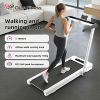 Meilleur vendeur Tapis roulant sous le bureau Tapis de marche silencieux Pliable Machine à courir électrique Stock UE US Entraînement à domicile au bureau