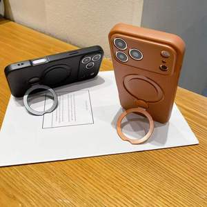 เคสโทรศัพท์ TPU สำหรับ iPhone 18 17 16 15 Plus 14 13 12 11 Pro Max พร้อมที่ยึดแม่เหล็ก ดีไซน์สีพื้น - Product Image 2