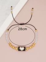 Gelang Persahabatan Manik Kristal Emas Go2boho Terbaru untuk Wanita, Perhiasan Rajut Miyuki Buatan Tangan Gaya Boho, Hadiah untuk Hari Jadi