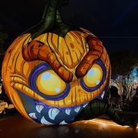 Ballon gonflable géant pour la publicité d'Halloween Fantôme et grand modèle de citrouille pour les décorations
