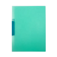 Protège-documents transparent format A4 avec dos coloré en PP, classeur à clip pivotant pour présentation de documents de bureau