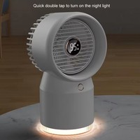 Ventilateur de refroidissement par eau USB de bureau à affichage numérique grand ventilateur de pulvérisateur d'humidification ventilateur de climatiseur avec veilleuse