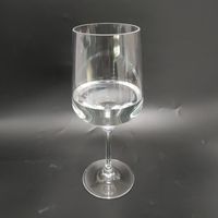 Verre à vin élégant de 18 oz incassable en acrylique écologique pour la vente en gros, idéal pour la maison et les bars