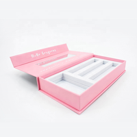Boîtes cadeaux magnétiques personnalisées de luxe de haute qualité pour gloss à lèvres, rouge à lèvres, mascara - Laminage mat, gaufrage, doublure en éponge
