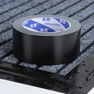 Youjiang vải dính mạnh mẽ seaming Đen Heavy Duty vải không thấm nước Duct Tape PVC cách điện Băng điện