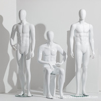 Mannequins masculins en plastique grandeur nature pour présentoirs de magasins de vêtements pour hommes, présentoirs de vitrine, formes de présentation, unités d'étagères