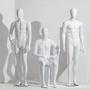 Manichini Maschili in Plastica a <span class=keywords><strong>Corpo</strong></span> Intero per Espositori <span class=keywords><strong>di</strong></span> Negozi <span class=keywords><strong>di</strong></span> Abbigliamento Maschile, Vetrine e Scaffalature - Product Image 4