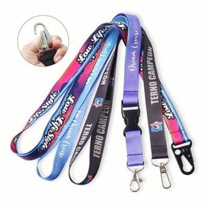 Promotional Lanyard Polyester Printing Neck Strap Lanyard With Logo ID Card Holder - Product Image 5