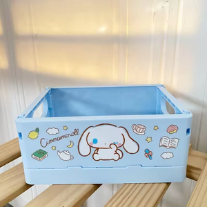صندوق منظم تخزين بلاستيكي مطبوع على شكل حيوانات كرتونية متعدد الأغراض وصديقي للتنقل وسطح المكتب غير سام للأطفال 6 + - Product Image 6