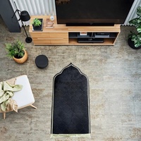 Tapis musulman antidérapant en mousse à mémoire de forme personnalisé en gros Tapis de sol de luxe souple pour genoux front cadeau Tapis de prière