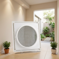 Grille d'aération de sécheuse en plastique blanc de 6 pouces avec 4 vis pour sortie de hotte d'aération murale extérieure, protège contre la pluie, la neige, le vent et les oiseaux