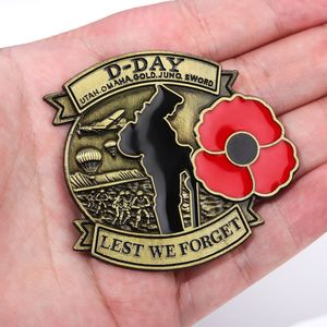 Insignia de Recuerdo de Battle Britain Love Letters, Nunca Olvidaremos a Gran Bretaña, en Estado de Lucha, con Relieve 3D, Flor de Amapola, Avión de Combate, Esmalte, para Solapa - Product Image 5