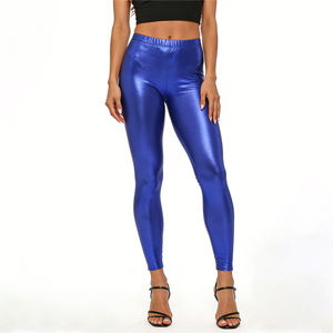 <span class=keywords><strong>Pantaloni</strong></span> Vintage in <span class=keywords><strong>Ecopelle</strong></span> per <span class=keywords><strong>Donna</strong></span>, Vita Alta, Leggings Caldi, <span class=keywords><strong>Pantaloni</strong></span> Aderenti Lunghi, Stile Liquido in Finta Pelle - Product Image 3