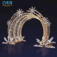 Arche lumineuse géante en PVC pour extérieur, avec LED, pour Halloween, Noël, étanche, 24V, pour aménagement paysager et mariages