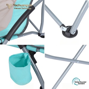 Fauteuil pliant d'extérieur, chaise longue de loisirs portable, chaise en tissu Oxford, chaise de camping, chaise à jambes basses, chaise de plage - Product Image 5