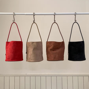 Bolso Tipo Cubo Bellmont Nuevo para Mujer, Elegante, Redondo, Versátil y Retro, de Gamuza. Contáctenos para el Directorio 5A - Product Image 1