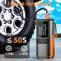 Compresseur d'air portable intelligent sans fil 150 PSI pour pneus, monocylindre avec écran LCD numérique et arrêt automatique pour voiture