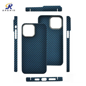 Harga Pabrik Grosir Casing Ponsel Serat Aramid Kelas Militer untuk iPhone 13 Pro dengan Desain Cincin Logam - Product Image 1