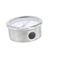 Manomètre numérique en acier inoxydable à tube Bourdon pour la mesure de la pression d'air, des gaz et de divers fluides 0-600 mmHg