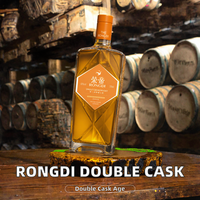 Whisky chinois Rongdi, whisky de céréales simples avec double maturité en fût, 40% d'alcool, spiritueux, cadeau, mariage, avec ajout de maïs
