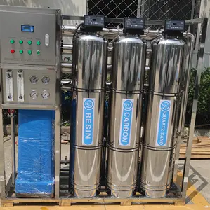 price reverse osmosis water treatment plant Borehole water 1 ton per hour RO without Tanks RO system 500LPH price of 1 ton 2 ton