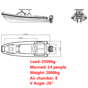 ISURE MARINE Yacht di Lusso in Lega di Alluminio-Magnesio, Barche Panoramiche, Yacht da Turismo, Non Include Motori - Product Image 2