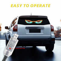 USB Animated Demon Eyes Screen Led Matrix Panel Led Display pour camion pare-brise Devil Eyes Lights for Car Truck Off-road SUV