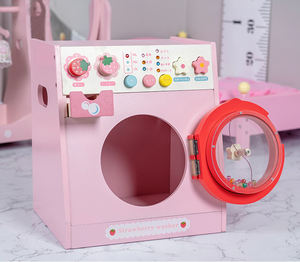 18 Inch Pop Meubels Set Mini Houten Pop Garderobe Pop Bed Volledige Lengte Spiegel Washer - Product Image 3