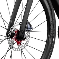 Cadre de vélo de gravier ICAN Super Light Carbon Xgravel avec frein à disque et pneus 700*40C