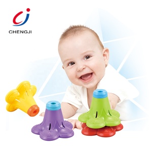 Los niños de plástico de colores de rotación tazas bebé juego de juguetes educativos Doble - Product Image 1