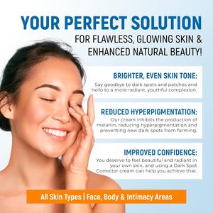 Crema Aclarante para Manchas Oscuras con Perla y Vitamina C para el Rostro - Crema Aclarante para la Piel para Mujeres y Hombres - <span class=keywords><strong>Corrector</strong></span> <span class=keywords><strong>de</strong></span> Manchas Oscuras - Crema Iluminadora - Product Image 2