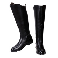 Bottes de cowboy hautes pour hommes avec fermeture éclair, bout pointu, antidérapantes, chaudes, tendance automne, mode extérieure, pour cavalier