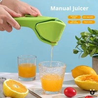 Handmatige plastic fruit- en groentesapcentrifuge, citroenenpers, multifunctionele sapcentrifuge, fruitextractor, pulpseparator