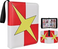 Classeur de cartes à collectionner en liège à 4 pochettes, capacité 400 cartes, avec 50 pochettes amovibles, album de cartes portable à fermeture éclair, protection pour cartes