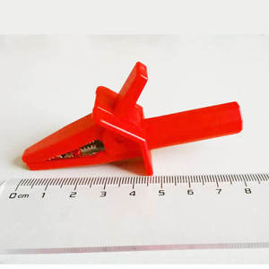 20A rojo + negro 80mm <span class=keywords><strong>cocodrilo</strong></span> coche caravana Van batería prueba plomo Clips mejor promoción pinzas de <span class=keywords><strong>cocodrilo</strong></span> conector enchufe de alimentación - Product Image 6