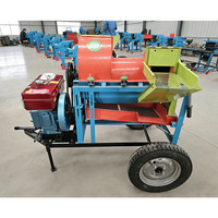 Machine à battre les céréales multifonctionnelle pour petites exploitations agricoles, pour le maïs, le blé, le riz et le sorgho après la récolte