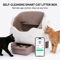 Bac à litière pour chat à ouverture supérieure, marque privée, autonettoyant, multi-capteurs, anti-pincement, facile à utiliser, toilette automatique pour chat