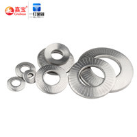 Fastener Spring Washer M4-M16 Single Embossed Washer 304 Knurled Stainless Steel Plain GB Countersunk Dress Washers Zinc,plain