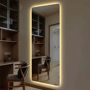 Top Sale Bedroom Dressing Led Mirrors Wall Full Mirror Hotel Bathroom Full Length Led Mirror With Light