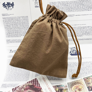 Sinh Thái biểu tượng tùy chỉnh in dây kéo bông túi quà tặng trang sức bao bì Hữu Cơ bông vải túi - Product Image 2