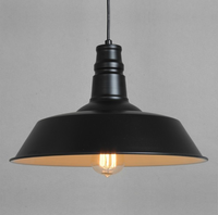 Luminaire suspendu en métal industriel vintage décoratif pour restaurant, base E27