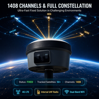 Penerima GNSS RTK V10Li 1408 Kanal Instrumen Survei Visual Foto Grametri Laser