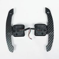 Palettes de changement de vitesse magnétiques en fibre de carbone sans perçage pour Série 3 Audi A4 Mercedes Classe C Porsche 911 Fini brillant Mat Multi-styles