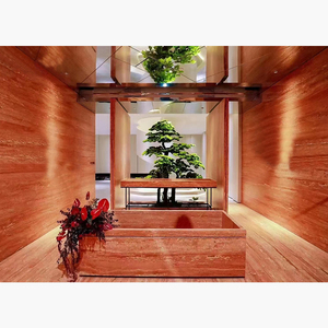 Prix de gros Pierre de revêtement mural flexible de style naturel en <span class=keywords><strong>travertin</strong></span> <span class=keywords><strong>rouge</strong></span> pour les espaces commerciaux et artistiques - Product Image 5