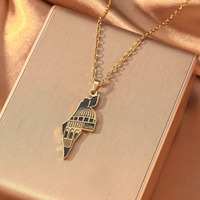 Collier avec pendentif personnalisé en acier inoxydable, hypoallergénique, plaqué or 18 carats, bijoux imperméables, cadeau unisexe