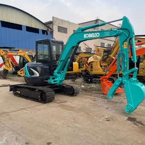 Kobelco <b>Mini</b> Excavator Track Type Blue Black Color Used Construction Equipment - Product Image 3