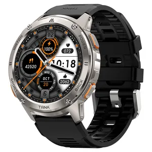 Custom KOSPET TANK T3 1.43" AMOLED Watch Band 500mAh Battery Bluetooth Calling Round Rugged Smart Watch